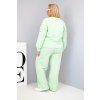 Dámská bavlněná plussize souprava pistáciová (Velikost universal, Barva Pistácie)