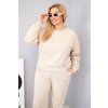 Dámská bavlněná plussize souprava béžová (Velikost universal, Barva Béžová)
