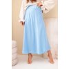 Sukně dámská viskózová rozšířená modrá (Velikost universal, Barva Modrý)