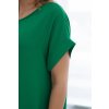 Basic šaty s kapsami zelené (Velikost universal, Barva Zelená)