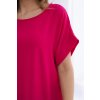 Basic šaty s kapsami fuchsie (Velikost universal, Barva Fuchsie)