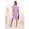 Basic šaty s kapsami světle fialové (Velikost universal, Barva Světle fialová)