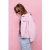 jarní bundička v moderním bomber střihu růžová
