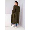 Dlouhý kardigan khaki (Velikost universal, Barva Khaki)