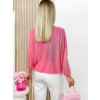 lehký svetřík se spodničkou růžový