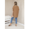 Halenka oversize s přívěskem camel (Velikost universal, Barva Camelová)