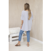 Halenka oversize s přívěskem šedá (Velikost universal, Barva Grey)