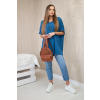 Halenka oversize s přívěskem Jeans (Velikost universal, Barva Džíny)