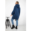 Zateplená mikina s vyšitým nápisem denim (Velikost universal, Barva Džíny)