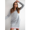Šaty Brooklyn šedé (Velikost universal, Barva Grey)