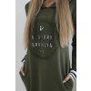 Šaty Brooklyn khaki (Velikost universal, Barva Khaki)