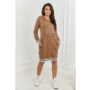 Šaty Brooklyn camel (Velikost universal, Barva Camelová)