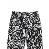 Extra pružné plussize legíny černo-bílé