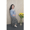 Široké kalhoty ELENA vzor zebra