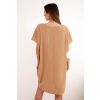 Basic šaty s kapsami a přívěskem camel (Velikost universal, Barva Camelová)