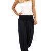 harémové kalhoty černé