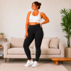 Extra pružné plussize legíny černé