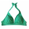 Dámské jednobarevné plavky- vrchní díl zelený