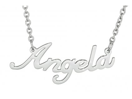 Řetízek se jménem - Angela  chirurgická ocel, dárkově zabaleno