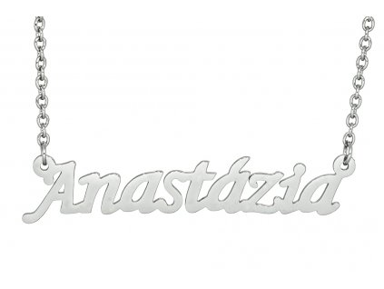 Řetízek se jménem - Anastázia  chirurgická ocel, dárkově zabaleno