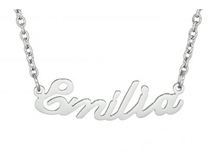 Řetízek se jménem - Emilia  dárkově zabaleno