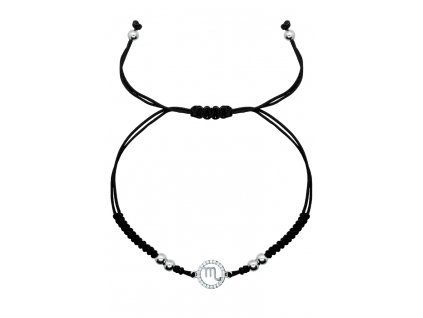 Stříbrný náramek - ZNAMENÍ ŠTÍR - Ag 925/1000 ( barevné varianty)  Rhodiované stříbro Ag 925/1000, dárkově zabaleno