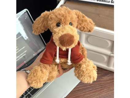 Plyšový psík ve svetru- 35 cm