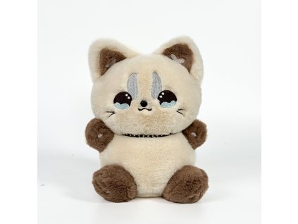 Plyšová kočička-béžová 18cm
