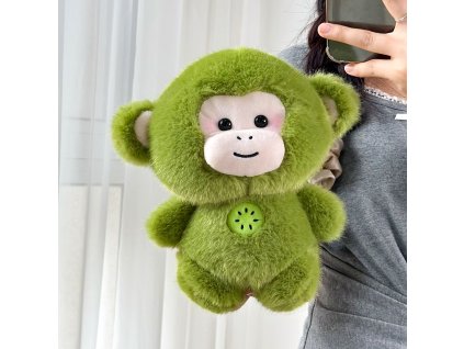 Plyšová opička zelená- 19 cm