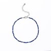 Náramek lapis se stříbrem 2 mm
