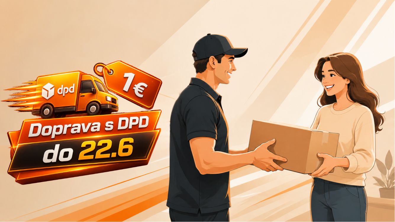 doprava za 1€ do 22.6 PC