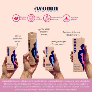 ✨ Dokonalá starostlivosť o tvoje telo začína tu! ✨ S produktmi WOMN bude depilácia rýchla, jednoduchá a bez podráždenia: 💛...