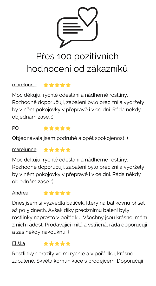 Hodnocení od zákazníků e-shopu Zazelenáno (na výšku)