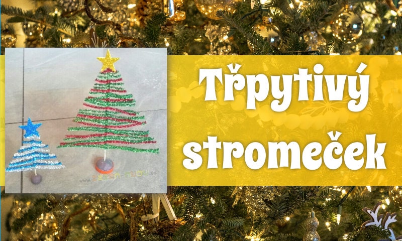 Třpytivý vánoční stromeček