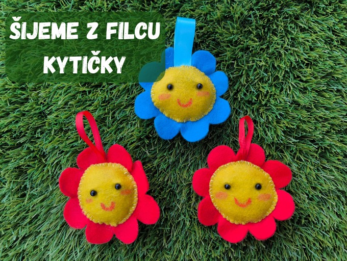 Šijeme z filcu - kytičky