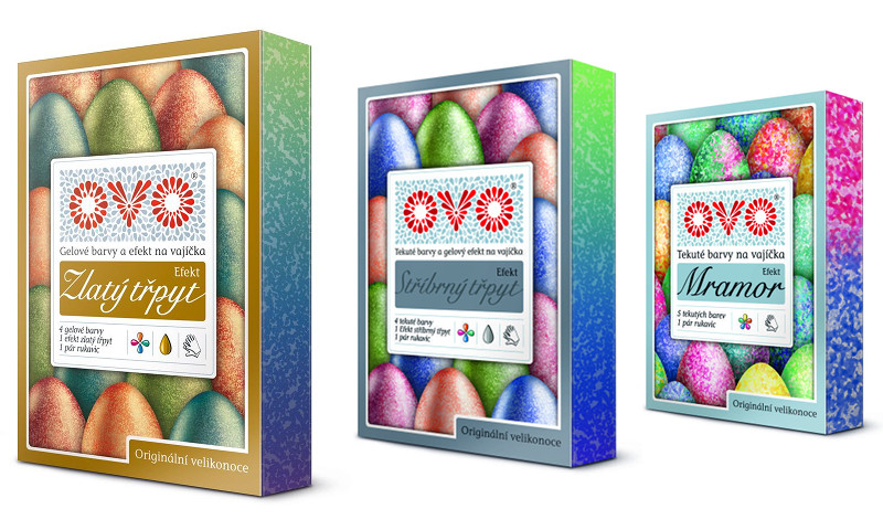 Efektové barvy na vejce OVO