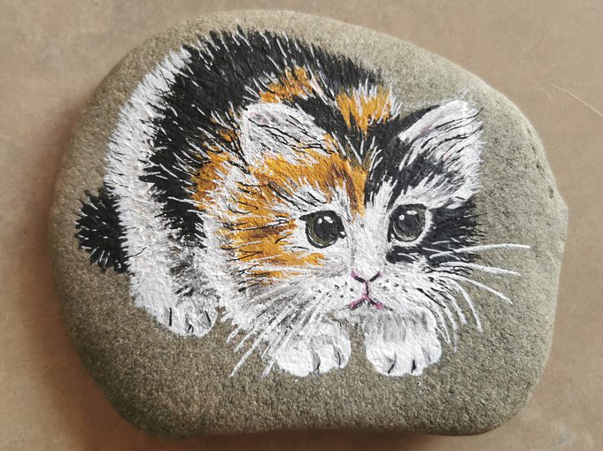 Videonávod: Malování na kamínky - kotě