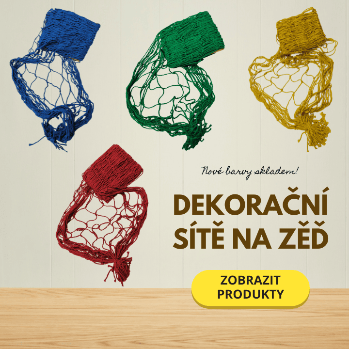 Dekorační síťě na zeď v nových barvách