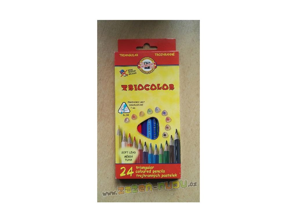Pastelky Triocolor Koh-i-Noor, 24 ks