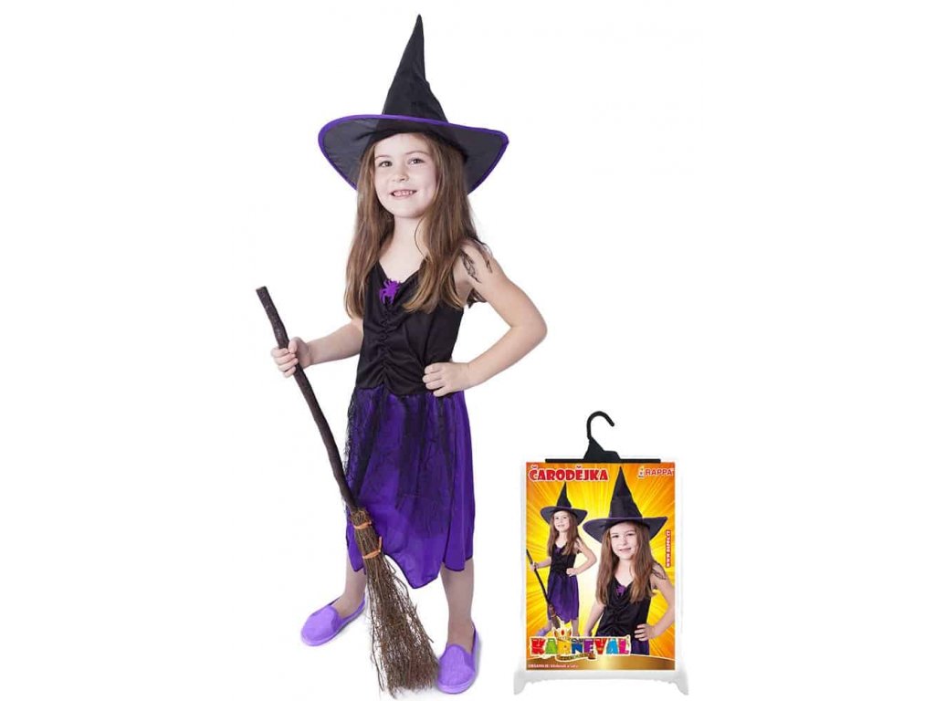 Dětský karnevalový kostým - Čarodějnice M
