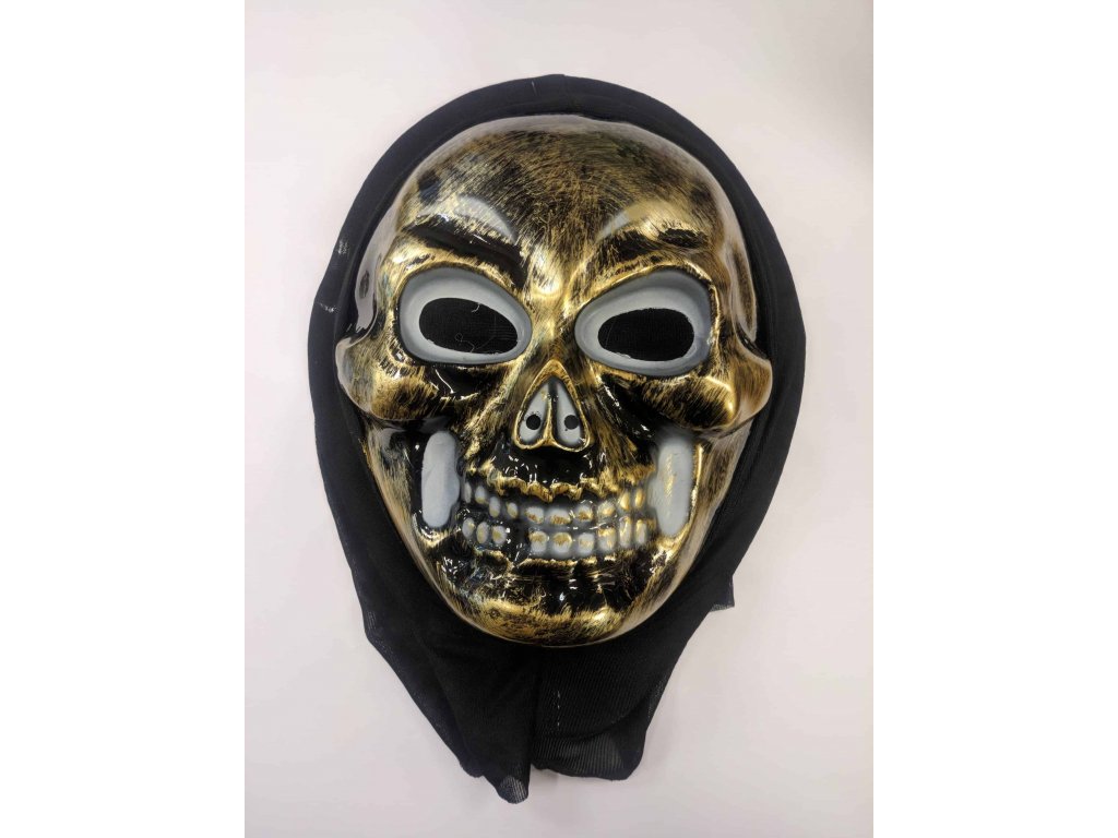 Maska smrtka - zlatá
