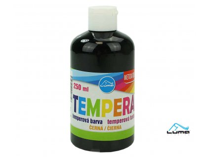 Temperová barva 250 ml Černá