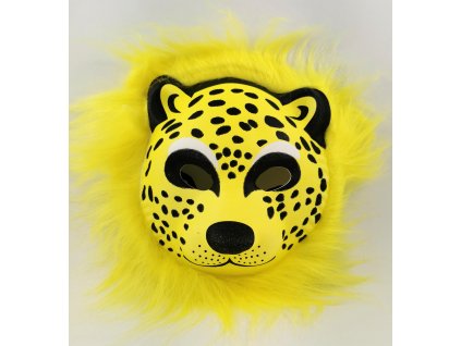 Pěnová maska - gepard žlutý