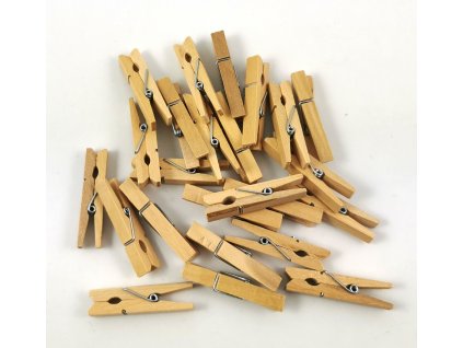 Dřevěné kolíčky 4.5 cm - 25 ks