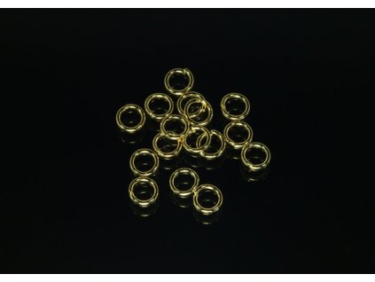 Kroužek kovový dvojitý galvanizace zlato