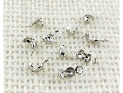 Kalota - platina - 3mm - 10 kusů