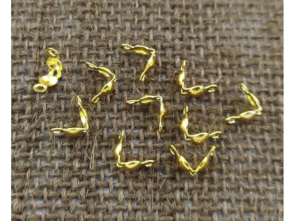 Kalota - zlato - 4mm - 10 kusů