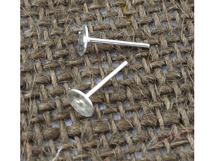 Naušnicové puzety - stříbro - 5mm