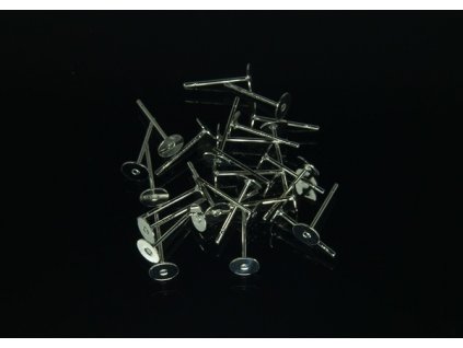 Naušnicové komponenty - puzety galvanizace stříbro