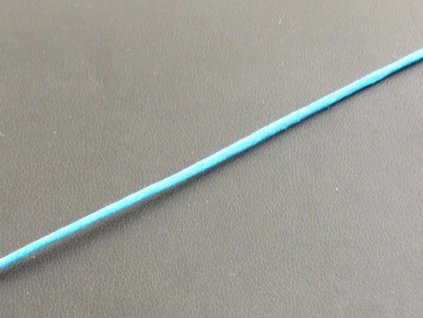 Voskovaná šňůra kulatá modrá (délka 1 m)